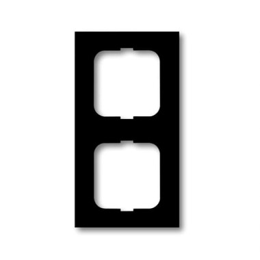 2CKA001754A4534 Рамка 2-постовая, серия Future Linear, цвет чёрный бархат