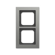 2CKA001754A4689 Рамка 2-постовая, серия Axcent, металл, цвет платина