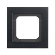 2CKA001754A4708 Рамка 1-постовая, серия Axcent, металл, цвет матовый черный
