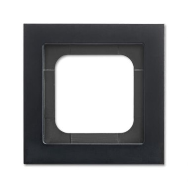 2CKA001754A4708 Рамка 1-постовая, серия Axcent, металл, цвет матовый черный