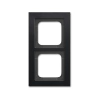 2CKA001754A4709 Рамка 2-постовая, серия Axcent, металл, цвет матовый черный