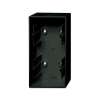 2CKA001799A0966 Коробка для открытого монтажа, 2-постовая, серия Basic 55, цвет château-black