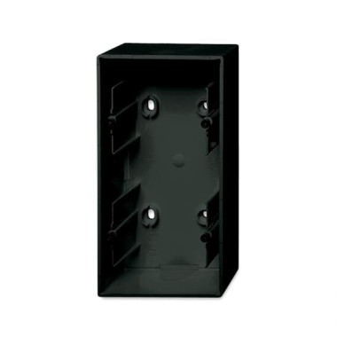 2CKA001799A0966 Коробка для открытого монтажа, 2-постовая, серия Basic 55, цвет château-black