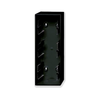 2CKA001799A0967 Коробка для открытого монтажа, 3-постовая, серия Basic 55, цвет château-black