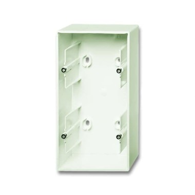 2CKA001799A0969 Коробка для открытого монтажа, 2-постовая, серия Basic 55, цвет chalet-white