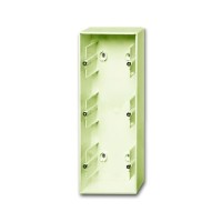 2CKA001799A0973 Коробка для открытого монтажа, 3-постовая, серия Basic 55, цвет слоновая кость