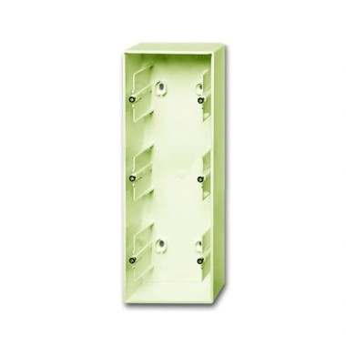 2CKA001799A0973 Коробка для открытого монтажа, 3-постовая, серия Basic 55, цвет слоновая кость