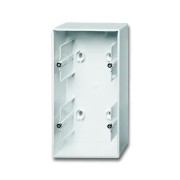 2CKA001799A0975 Коробка для открытого монтажа, 2-постовая, серия Basic 55, цвет альпийский белый