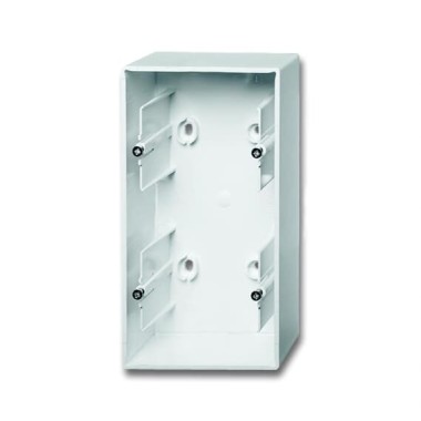 2CKA001799A0975 Коробка для открытого монтажа, 2-постовая, серия Basic 55, цвет альпийский белый