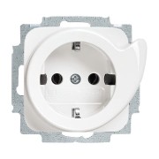 2CKA002011A2605 Розетка SCHUKO 16А 250В с выталкивателем вилки, серия Reflex SI, цвет альпийский белый