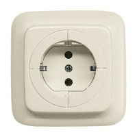 2CKA002011A3397 Розетка SCHUKO 16А 250В с механизмом освобождения вилки, серия Busch-Duro 2000 SI, цвет слоновая кость