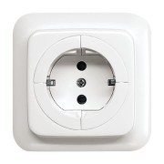 2CKA002011A3629 Розетка SCHUKO 16А 250В с механизмом освобождения вилки, серия Reflex SI, цвет альпийский белый