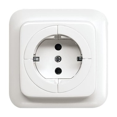 2CKA002011A3629 Розетка SCHUKO 16А 250В с механизмом освобождения вилки, серия Reflex SI, цвет альпийский белый