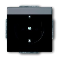 2CKA002011A3884 Розетка SCHUKO 16А 250В с полем для надписи, серия Future/Axcent/Carat/Династия, цвет черный бархат