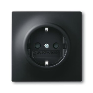 2CKA002011A3886 Розетка SCHUKO 16А 250В, серия impuls, цвет чёрный бархат