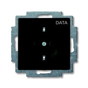 2CKA002011A6143 Розетка SCHUKO 16А 250В, с маркировкой DATA, серия Basic 55, цвет château-black