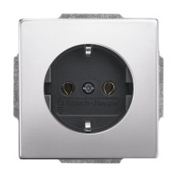 2CKA002011A6212 Розетка SCHUKO 16А 250В, серия pure/сталь