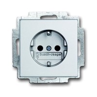 2CKA002013A5293 Розетка SCHUKO 16А 250В с защитными шторками, c LED-подсветкой, серия Future/Axcent/Carat/Династия, цвет серебристый-алллюминий