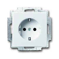 2CKA002013A5294 Розетка SCHUKO 16А 250В с защитными шторками, c LED-подсветкой, серия Future/Axcent/Carat/Династия, цвет альпийский белый