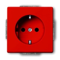 2CKA002013A5324 Розетка SCHUKO 16А 250В, с защитными шторками, серия Future/Axcent/Carat/Династия, цвет оранжевый