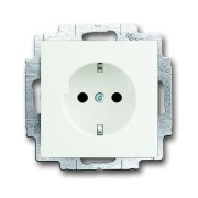 2CKA002013A5326 Розетка SCHUKO 16А 250В с защитными шторками, c LED-подсветкой, серия Future/Axcent/Carat/Династия, цвет белый бархат