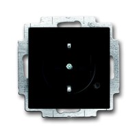 2CKA002013A5330 Розетка SCHUKO 16А 250В с защитными шторками, c индикацией LED, серия Future/Axcent/Carat/Династия, цвет чёрный бархат