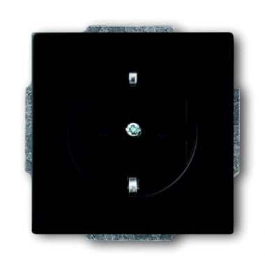 2CKA002013A5333 Розетка SCHUKO 16А 250В с защитными шторками, серия Future/Axcent/Carat/Династия, цвет чёрный бархат