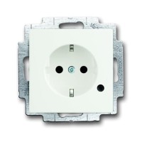 2CKA002013A5336 Розетка SCHUKO 16А 250В с защитными шторками, c индикацией LED, серия Future/Axcent/Carat/Династия, цвет абелый бархат