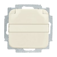 2CKA002018A0604 Розетка SCHUKO 16А 250В с крышкой, с полем для надписи, серия Busch-Duro 2000 SI, цвет слоновая кость