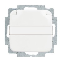 2CKA002018A0885 Розетка SCHUKO 16А 250В с крышкой, с полем для надписи, серия Reflex SI, цвет альпийский белый