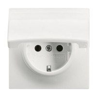 2CKA002018A0992 Розетка SCHUKO 16А 250В с крышкой, серия impuls, цвет альпийский белый