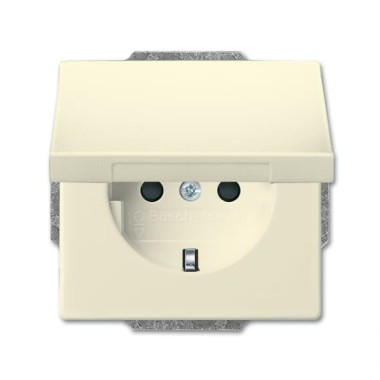 2CKA002018A1515 Розетка SCHUKO 16А 250В с крышкой, серия Династия, Латунь античная