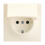 2CKA002018A1488 Розетка SCHUKO 16А 250В с крышкой, серия impuls, цвет слоновая кость