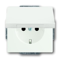 2CKA002018A1494 Розетка SCHUKO 16А 250В с крышкой, серия Future/Axcent/Carat/Династия, цвет белый бархат