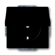 2CKA002018A1495 Розетка SCHUKO 16А 250В с крышкой, серия Future/Axcent/Carat/Династия, цвет чёрный бархат