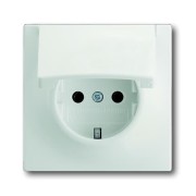 2CKA002018A1497 Розетка SCHUKO 16А 250В с крышкой, серия impuls, цвет белый бархат