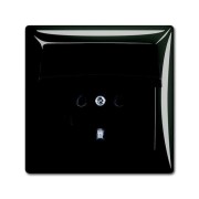 2CKA002018A1502 Розетка SCHUKO 16А 250В, IP44, в сборе, серия Basic 55, цвет château-black