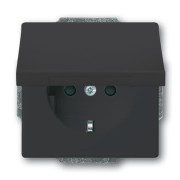 2CKA002018A1517 Розетка SCHUKO 16А 250В с защитными шторками, с крышкой, серия future, цвет антрацит