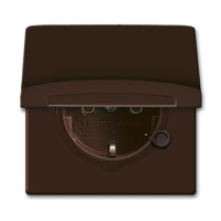 2CKA002064A0286 Розетка SCHUKO, 16А 250В, с крышкой, уплотнительное кольцо в комплекте, серия Allwetter44, IP44, цвет коричневый