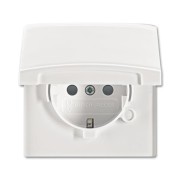 2CKA002064A0294 Розетка SCHUKO, 16А 250В, с крышкой, с защитными шторками, уплотнительное кольцо в комплекте, серия Allwetter44, IP44, цвет альпийский белый