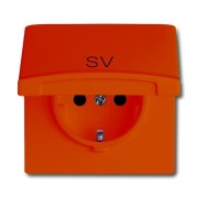 2CKA002064A0297 Розетка SCHUKO, 16А 250В, с крышкой, с защитными шторками, уплотнительное кольцо в комплекте, с маркировкой SV, серия Allwetter44, IP44, цвет оранжевый