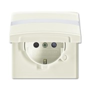 2CKA002064A0299 Розетка SCHUKO, 16А 250В,с крышкой, с защитными шторками, уплотнительное кольцо в комплекте,  c полем для надписи,  серия Allwetter44, IP44,  цвет слоновая кость