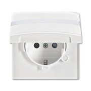2CKA002064A0301 Розетка SCHUKO, 16А 250В, с крышкой, с защитными шторками, уплотнительное кольцо в комплекте, c полем для надписи, серия Allwetter44, IP44, цвет альпийский белый