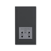 2CKA002130A0297 Розетка для электробритвы, 220/115 В, 20 ВА, серия solo/future, цвет антрацит