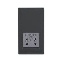 2CKA002130A0297 Розетка для электробритвы, 220/115 В, 20 ВА, серия solo/future, цвет антрацит