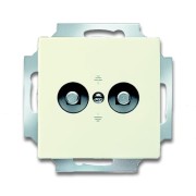 2CKA002495A0085 Розетка двойная для выравнивания потенциалов, серия Future/Axcent/Carat/Династия, цвет слоновая кость