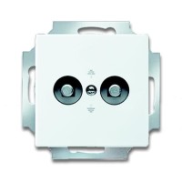 2CKA002495A0086 Розетка двойная для выравнивания потенциалов, серия Future/Axcent/Carat/Династия, цвет альпийский белый