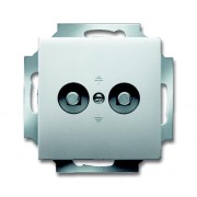 2CKA002495A0090 Розетка двойнай для выравнивания потенциалов, серия pure/сталь