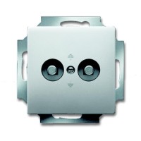 2CKA002495A0090 Розетка двойнай для выравнивания потенциалов, серия pure/сталь