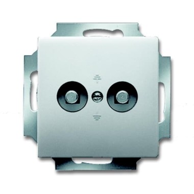 2CKA002495A0090 Розетка двойнай для выравнивания потенциалов, серия pure/сталь